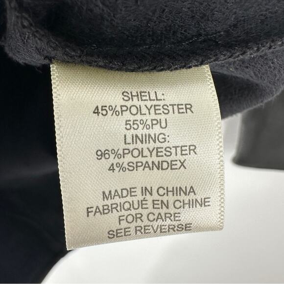 Torn by Ronny Kobo Puffed Sleeve Bodycon Vegan Leather Midriff Cutout Minidress - Picture 8 of 8